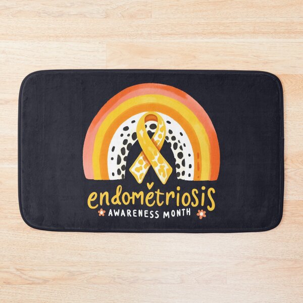 Item preview, Endometriosis Awareness Month Rainbow And Yellow Ribbon designed and sold by HowToCanadian.