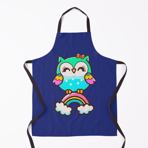 Item preview, Cute fat owl and bright rainbow. designed and sold by atika-atk.