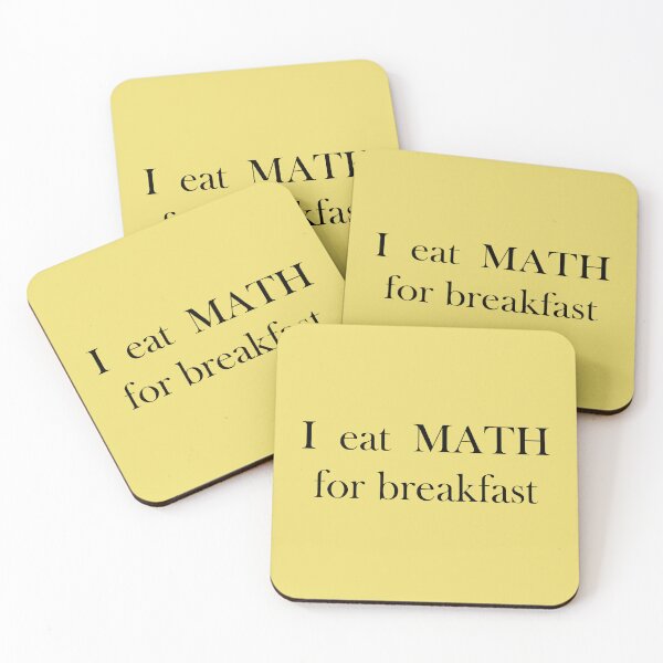 Item preview, I eat MATH for breakfast designed and sold by Monkey-Bar.
