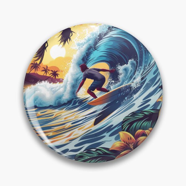 Item preview, Surfer on the wave designed and sold by Revived Design.