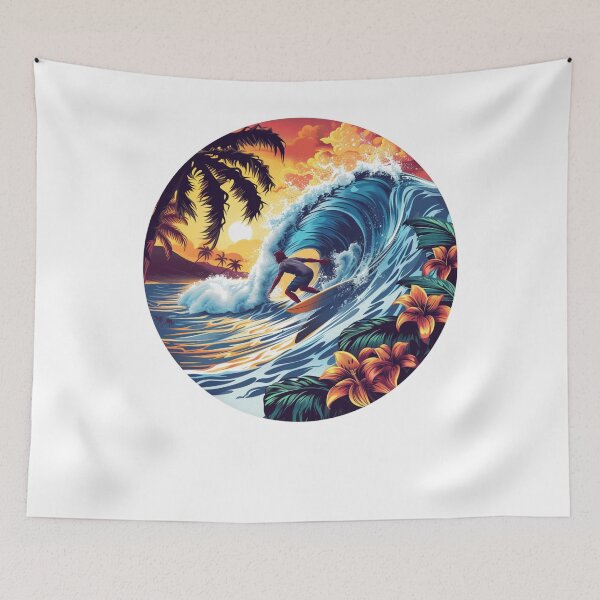 Item preview, Surfer on the wave designed and sold by Revived Design.