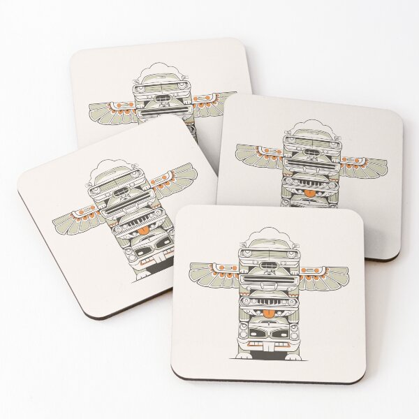 Item preview, Tótems de coches musculosos designed and sold by Bastiano's Nerdiverse.