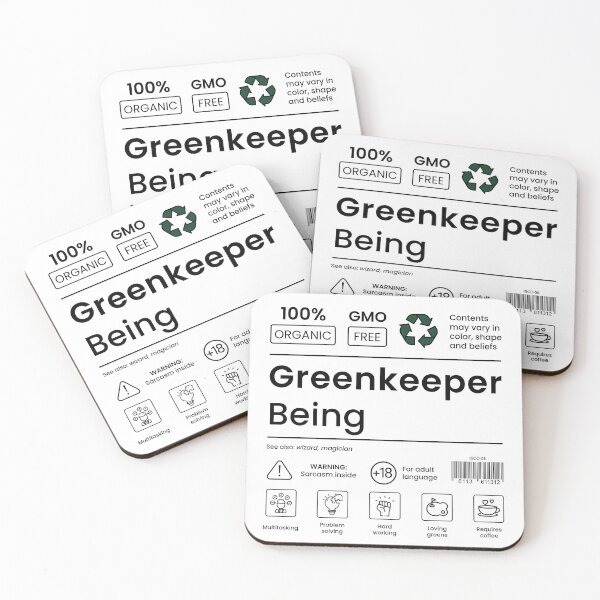 Item preview, Greenkeeper Being - MultiTasking Certified - Black designed and sold by mysistersays.