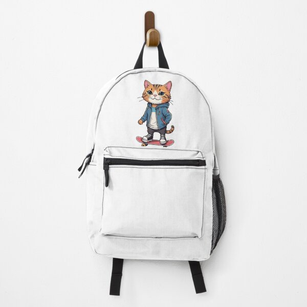 Item preview, Skating Cat in Blue Jacket designed and sold by alacaz.