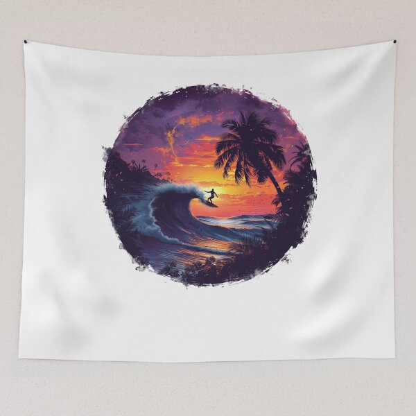 Item preview, Surfer on the wave designed and sold by Revived Design.