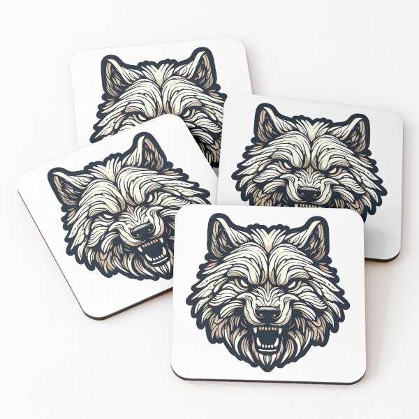 Item preview, Awesome Angry Wolf Face  designed and sold by SimpleP.