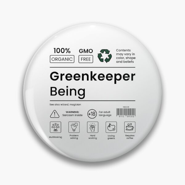 Item preview, Greenkeeper Being - MultiTasking Certified - Black designed and sold by mysistersays.