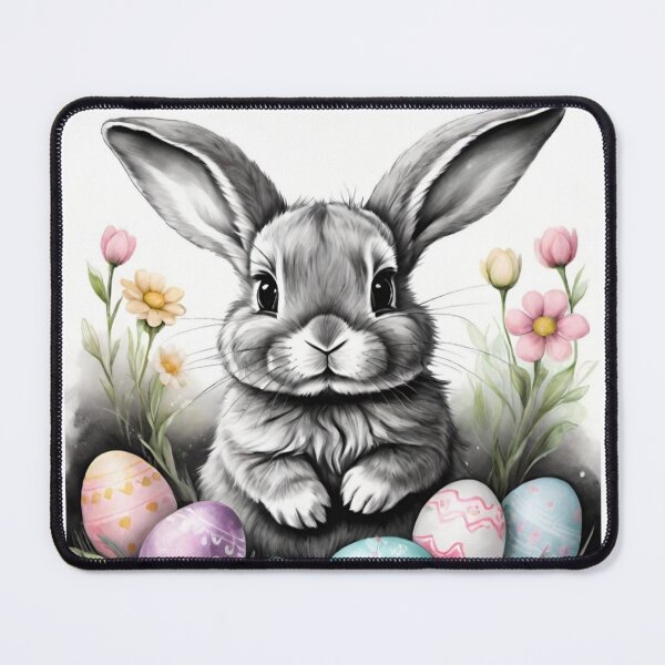 Item preview, Colorful Festive Easter Eggs Easter Bunny Spring Flowers Version 224 designed and sold by DreamingAwake1.