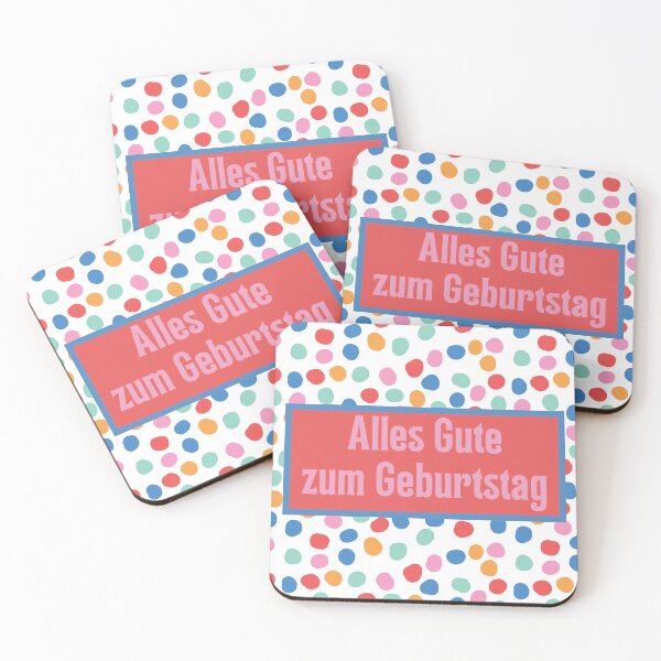 Item preview, Alles Gute zum Geburtstag, happy birthday in German, German birthday designed and sold by Pommallina.