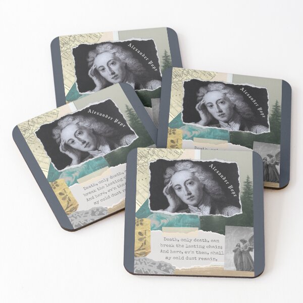 Item preview, Alexander Pope quote: Death, only death, can break the lasting chain;. And here, ev'n then, shall my cold dust remain, designed and sold by artbleed.