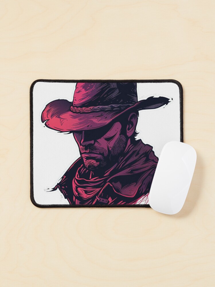 Thumbnail 1 of 5, Mouse Pad, Cowboy designed and sold by ReviveDesigne.