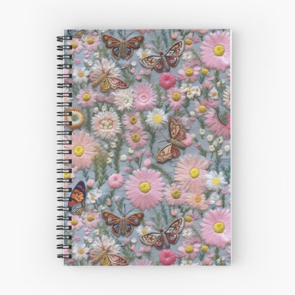 Item preview, Embroidered Daisies & Butterflies designed and sold by SimoneBalman.