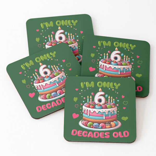 Item preview, I'm Only 6 Decades Old happy 60th birthday humor designed and sold by AlchemyColor.