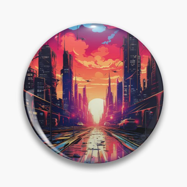 Item preview, Futuristic cityscape designed and sold by Revived Design.