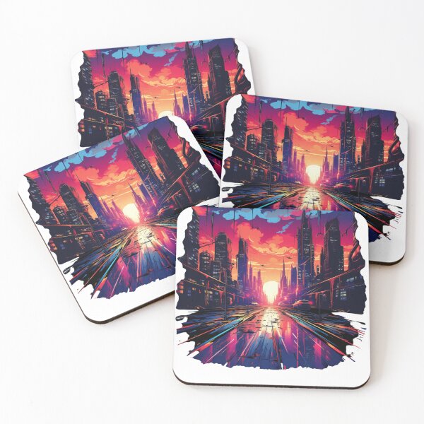 Item preview, Futuristic cityscape designed and sold by Revived Design.