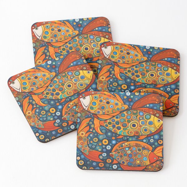 Item preview, Klimt fish designed and sold by Joanne Walsh.