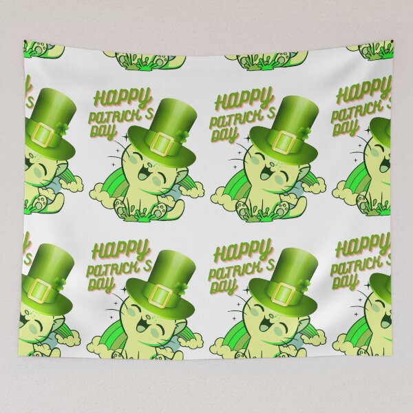 Item preview, Cute festive cat Patrick's Day designed and sold by DesignNadine.