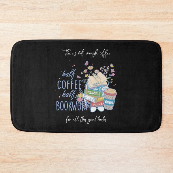 Item preview, Half coffee, half bookworm. Design with a meaningful saying in English designed and sold by Pflugart.