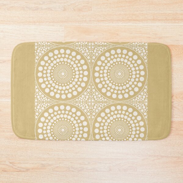 Item preview, Golden Yellow Circles Print, Geometric Pattern designed and sold by technicolorable_art.