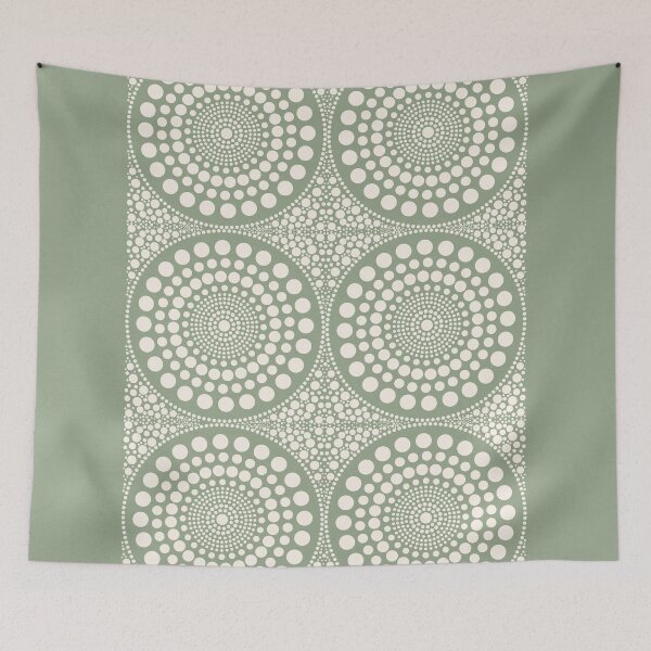 Item preview, Sage Green Circles Print, Geometric Pattern designed and sold by technicolorable_art.
