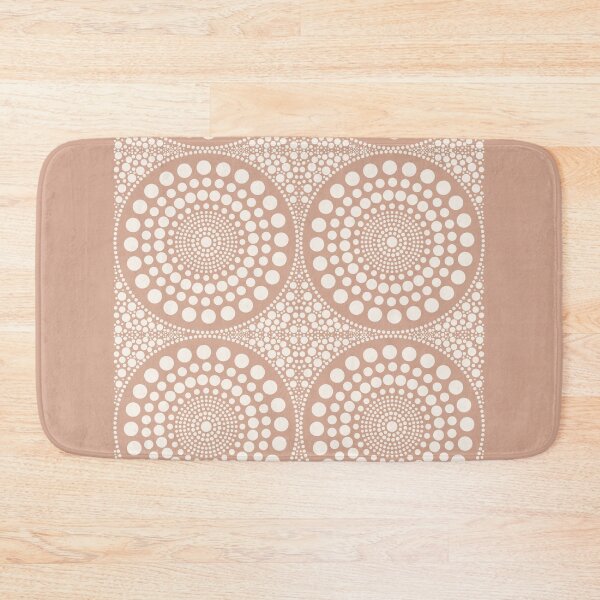 Item preview, White Pink Circles Print, Geometric Pattern designed and sold by technicolorable_art.