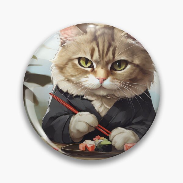 Item preview, Sushi Cat Dining Out designed and sold by ObiWineKenobi47.