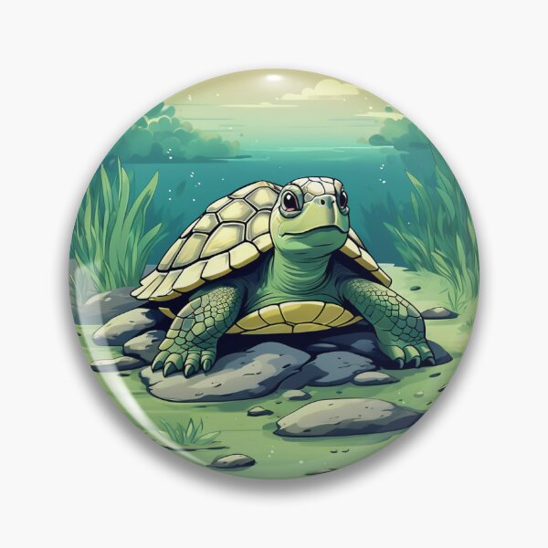 Item preview, CUTTY TURTLE designed and sold by AmazingBackDrop.