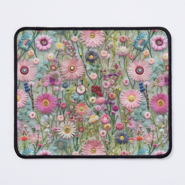Item preview, Margaritas y flores silvestres bordadas designed and sold by SimoneBalman.