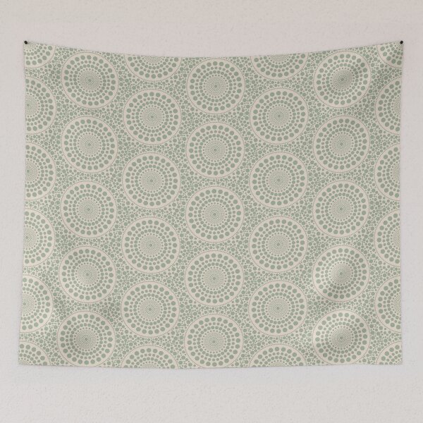 Item preview, Boho Sage Green, Circle Pattern designed and sold by technicolorable_art.