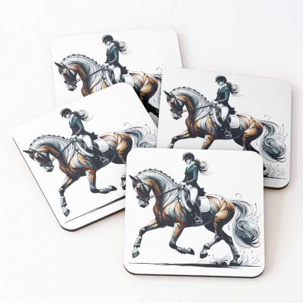 Item preview, Dressage riding horse gift designed and sold by Pineapple-Tree.