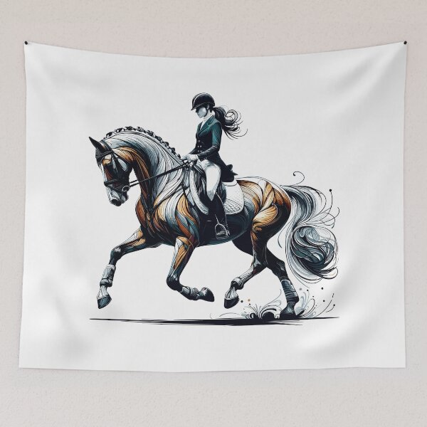 Item preview, Dressage riding horse gift designed and sold by Pineapple-Tree.