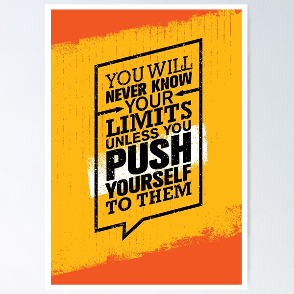 Item preview, Push Your Limits: Typography Design Encouraging Self-Discovery designed and sold by DigitalGraphic1.