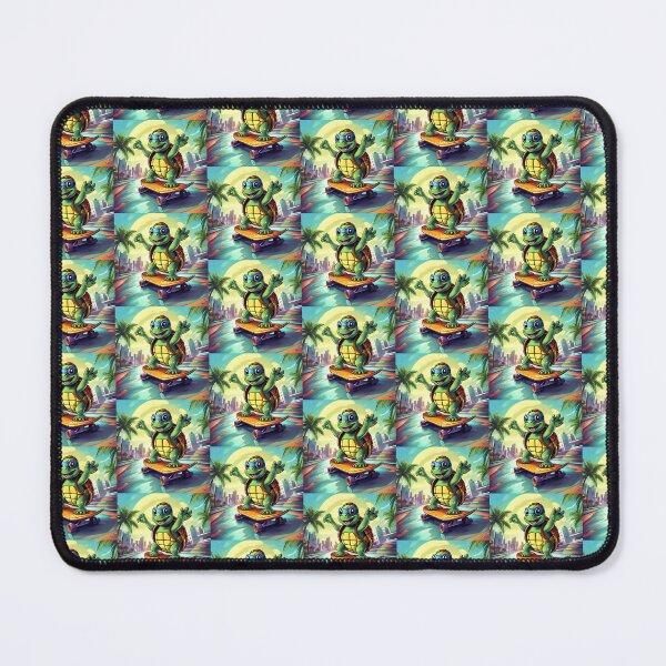 Item preview, TURTLE & SKATBOARD designed and sold by AmazingBackDrop.
