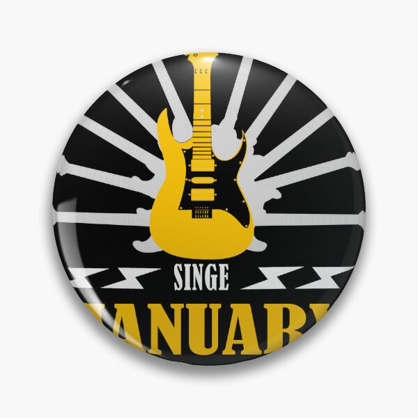 Item preview, 22 Geburtstag Retro Vintage Gitarristen Gitarrenliebhaber JANUARY designed and sold by studiopekepeke.