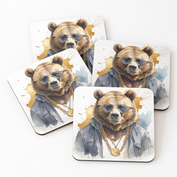 Item preview, Cool Bear Vector T-shirt Design, Digital Vector Art, Digital Design designed and sold by AiArtisticHub.