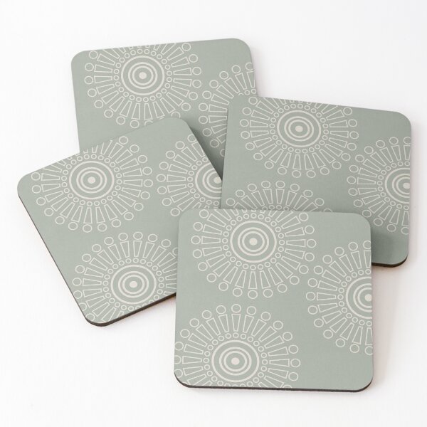 Item preview, Simple Circle, Abstract Aztec Inspired Art Green designed and sold by technicolorable_art.