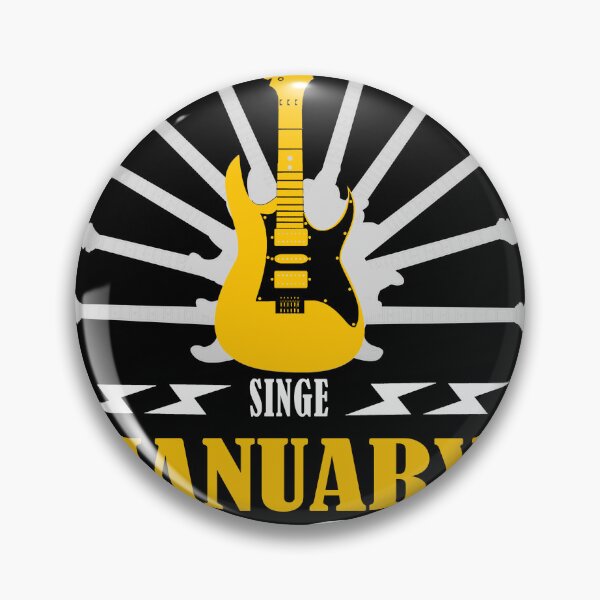 Item preview, 27 Geburtstag Retro Vintage Gitarristen Gitarrenliebhaber JANUARY designed and sold by studiopekepeke.