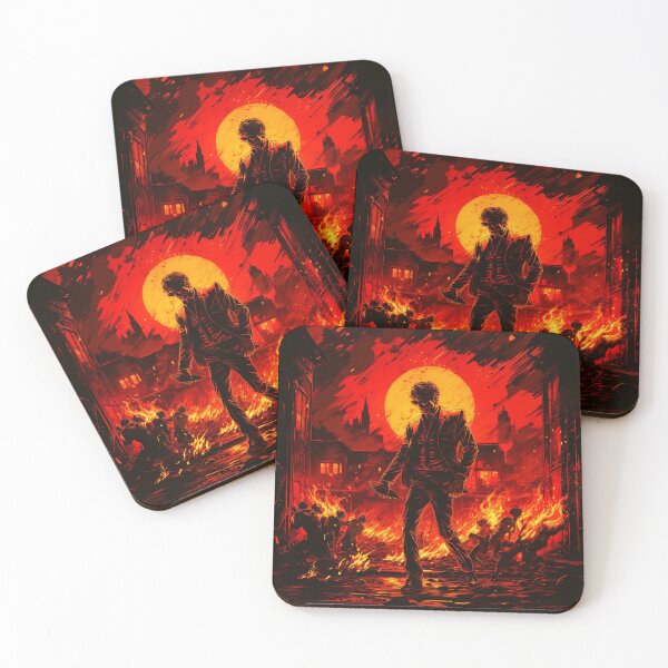 Item preview, Fiery Man Roaming the Intense Wilderness designed and sold by JustArtDesign9.