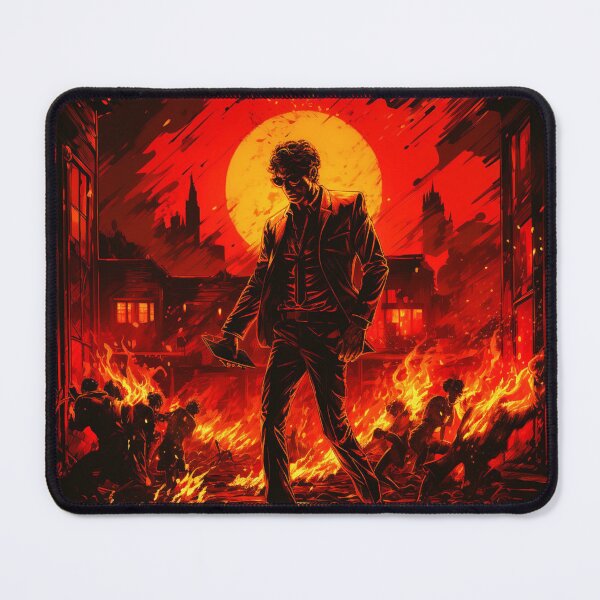 Item preview, Fiery Man Roaming the Intense Wilderness designed and sold by JustArtDesign9.