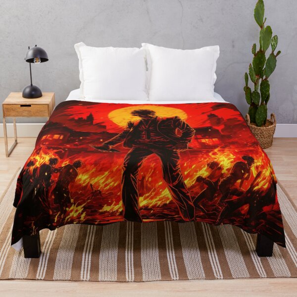 Item preview, Fiery Man Roaming the Intense Wilderness designed and sold by JustArtDesign9.