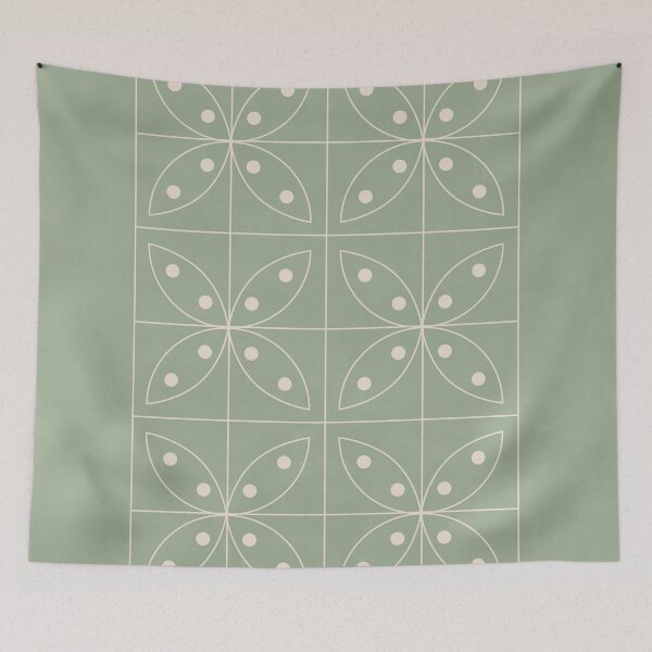 Item preview, Boho Sage Green, Circle Artwork designed and sold by technicolorable_art.