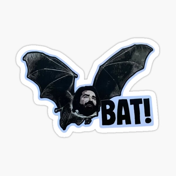 Aperçu de l'œuvre Autocollant vinyle Ce que nous faisons dans l’ombre - Laszlo - « BAT ! » créée et vendue par iamamiraj.