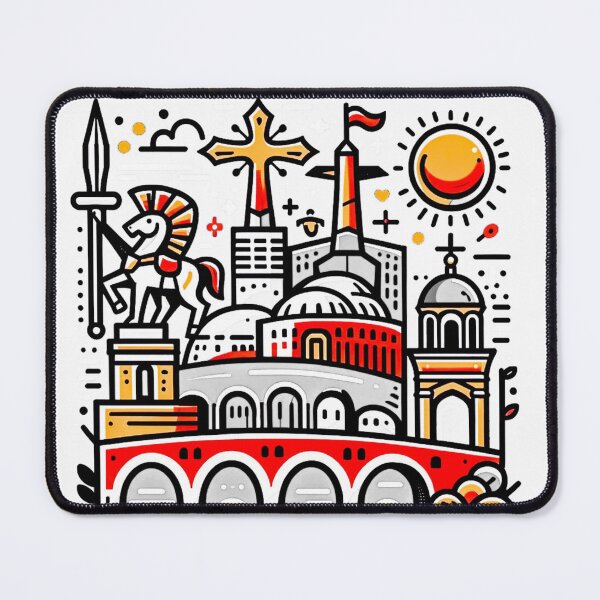 Item preview, Skopje Comic Poster designed and sold by Printsincolor.