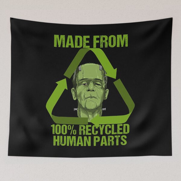 Item preview, Made From 100% Recycled Human Parts Halloween Gift designed and sold by PNGShop.
