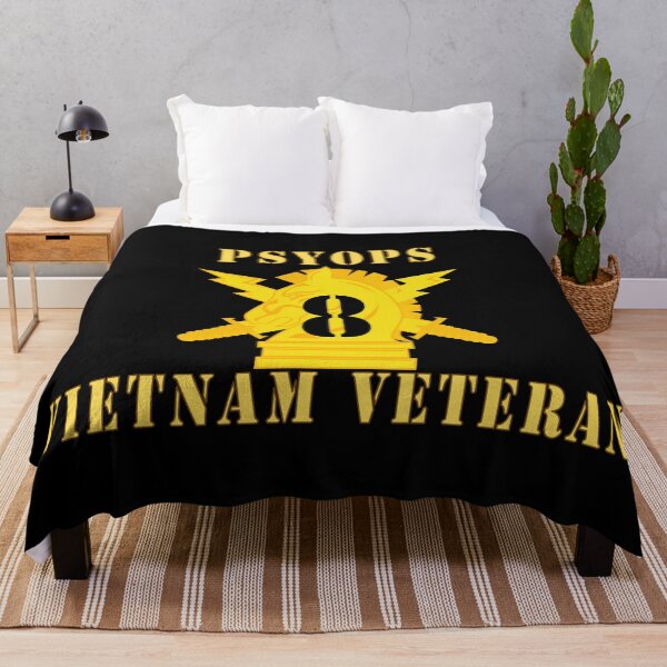 Item preview, Army - PSYOPS w Branch Insignia - 8th Battalion Numeral - w Vietnam Vet Below designed and sold by Military Insignia Products.