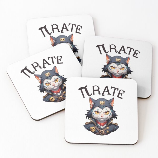 Item preview, Pi day Pirate Cat designed and sold by HandicraftArt.