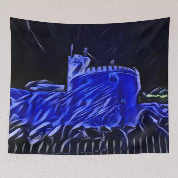Item preview, Neon Blue Castle In Expressive Blend designed and sold by Fearless-Fox.