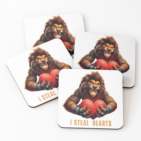 Item preview, I Steal Hearts Valentines Day Lion, Valentines Day 2024  designed and sold by VISIONSTURME.