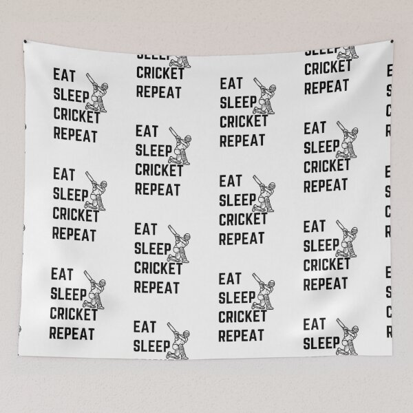 Item preview, Eat Sleep Cricket Repeat designed and sold by Guess4best.