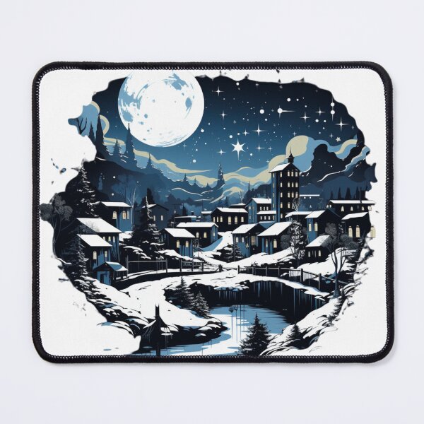 Item preview, Snow-covered cityscape designed and sold by Revived Design.